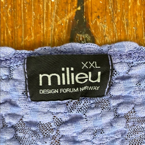 Purple Textured Button-Up Cardigan milieu XXL Lace Lightweight - Picture 5 of 7